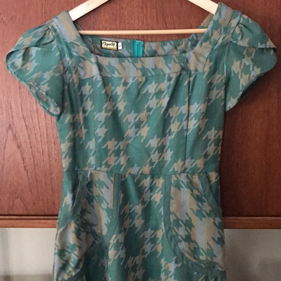 EUC Squasht brand Herrington bone A-line dress - Picture 2 of 7